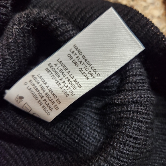 Frame Denim Noir Black Ribbed Sweater Off The Shoulder - Picture 6 of 10